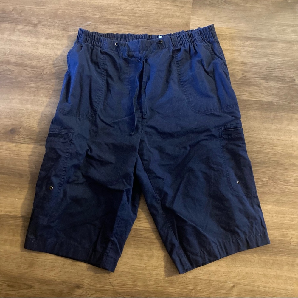 5/$15 Allison Daley Petite Dark Blue Casual Capris 12P